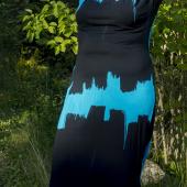 Eeva dress by Nokian Neulomo modeled by Worsted Knitt
