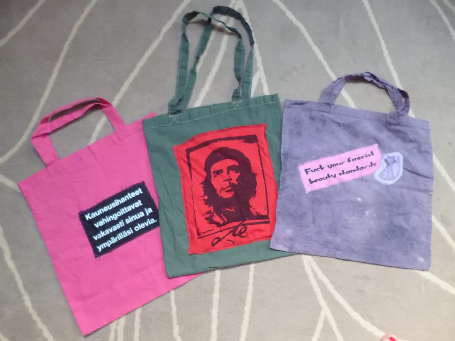 Funky tote bags