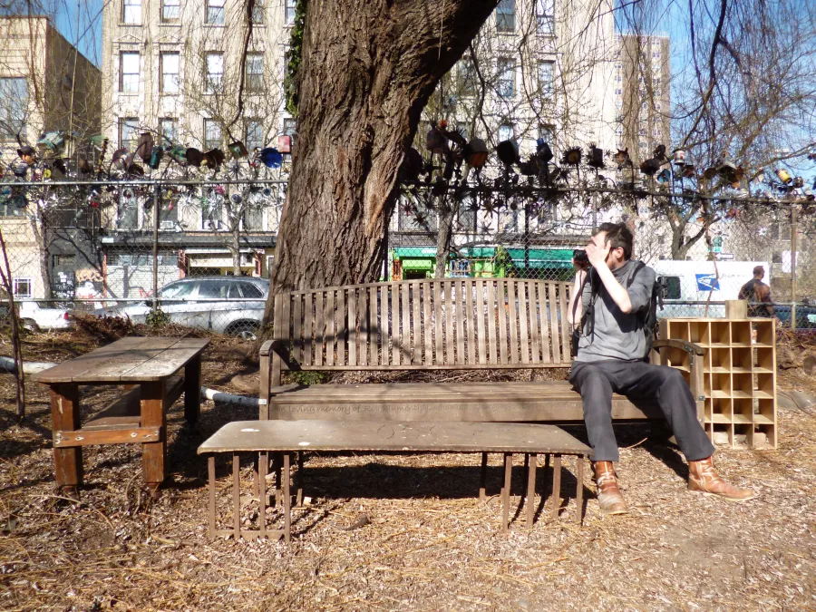 Community garden in East Village NYC