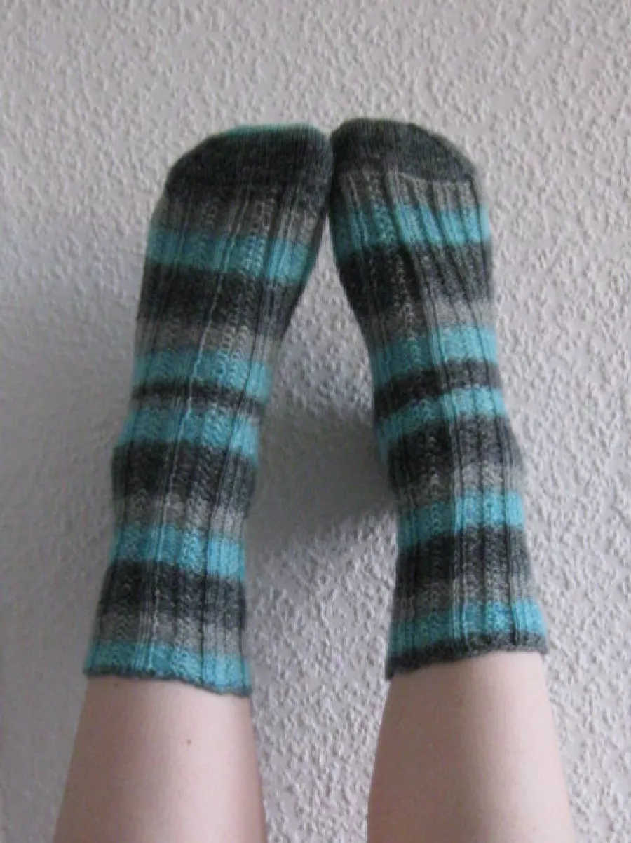 Ribbed Moss Ripple Socks