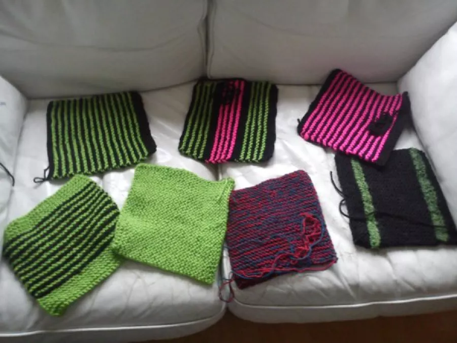 Squares knit on a Saturday