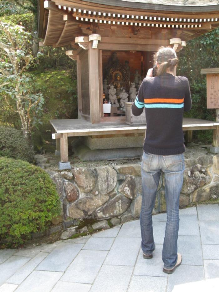 Nick in Miyajima wearing the Eccentric sweater
