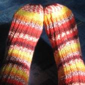 Ribbed Moss Ripple Socks