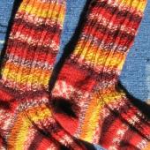 Ribbed Moss Ripple Socks