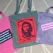 Funky tote bags