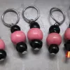 Pink goth stitchmarkers