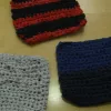 Crocheted squares